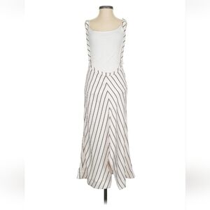 Maje White and Red Striped Dress